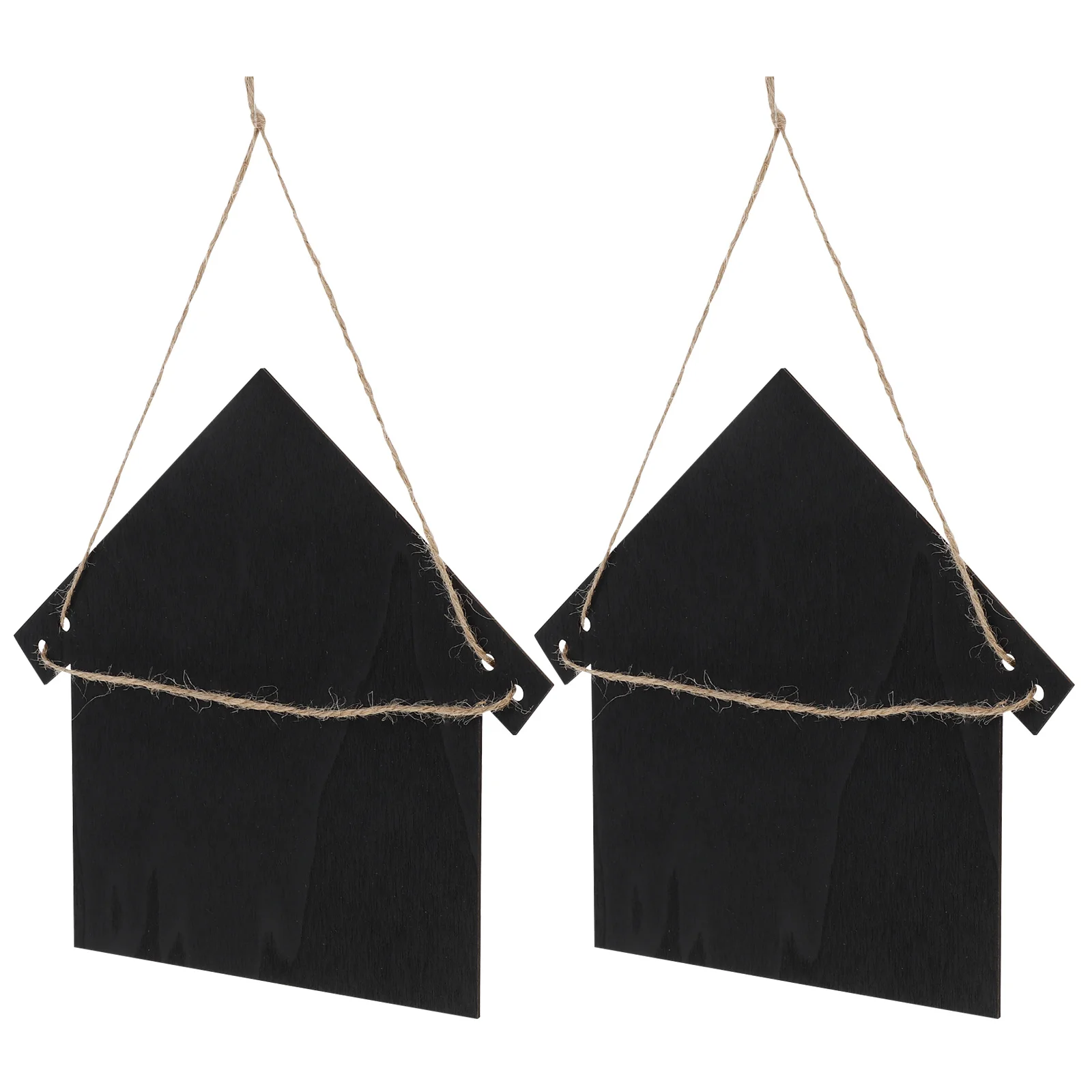 2Pcs Mini Chalkboard Sign Blackboard Hanging Decor for Home Kitchen Office Message Board Wood Chalkboard Writing Surface