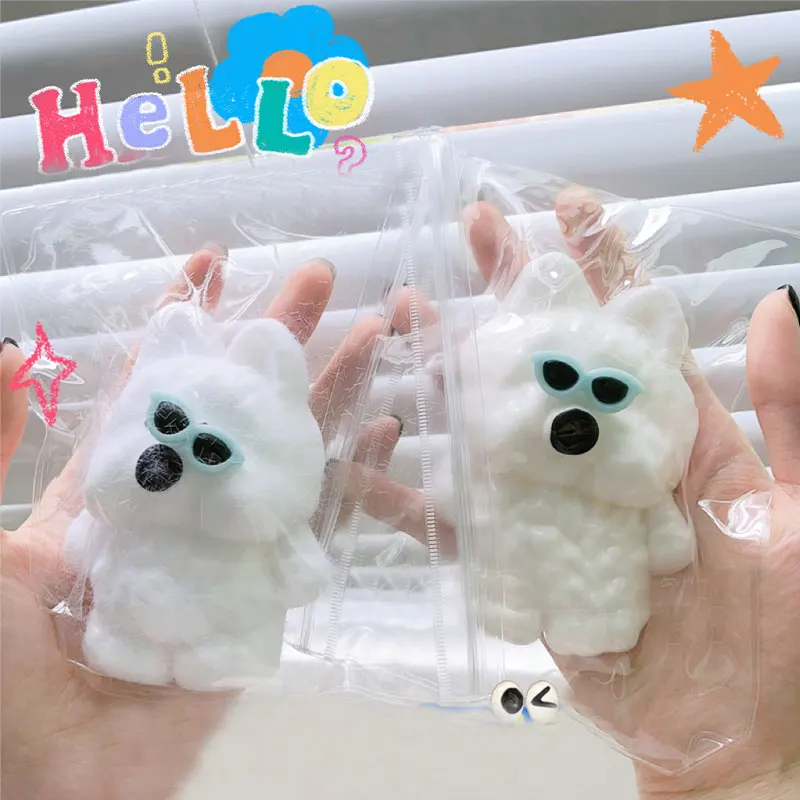 Kawaii puppy Cute Doll Squeeze Toy Slow Rebound Toy Fidt Toys Handmade Silicone Stress Relief Squishy Toy Sensory Toys