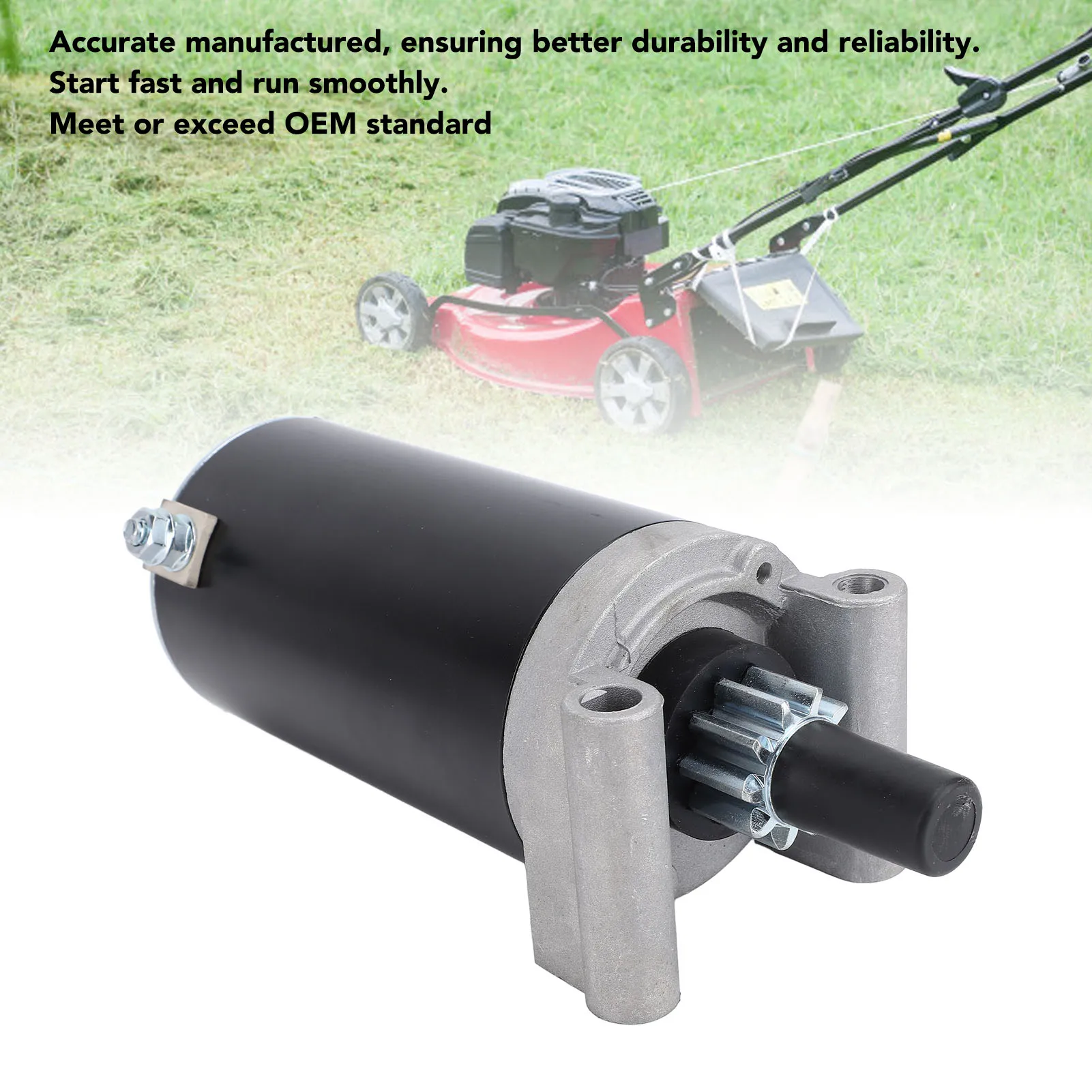 

Mower Starter Motor Starter Motor Replacement Starter Motor Replacement for 32-098-01 32-098-01S 32-098-03 Mower Iron Fast Start