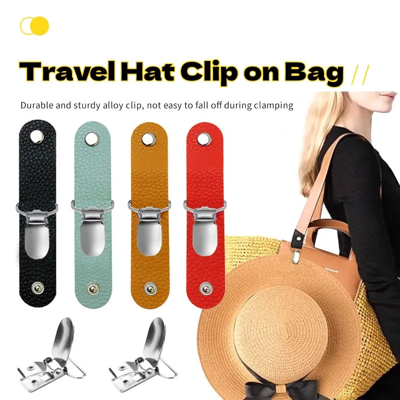 2/1PC New Fashion Hat Clip Multifunctional Hat Holder Hat Keeper Clip Hands Free Hat Clip Handbag Accessories for Outdoor Travel