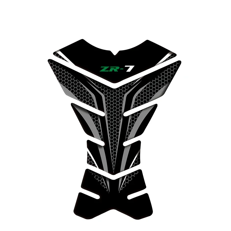 3D Motocicleta Tanque Pad Protetor Adesivo, Caso Tankpad Motocross para Kawasaki ZR-7, ZR-7