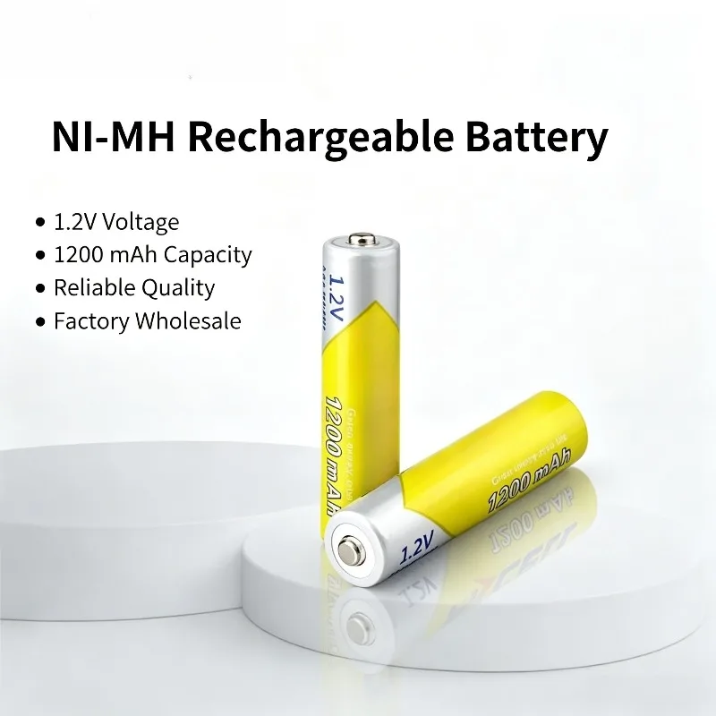 1.2V 1200mAh AAA Ni-MH Rechargeable Batteries Premium Grade for Electric Shaver Razor Household Devices