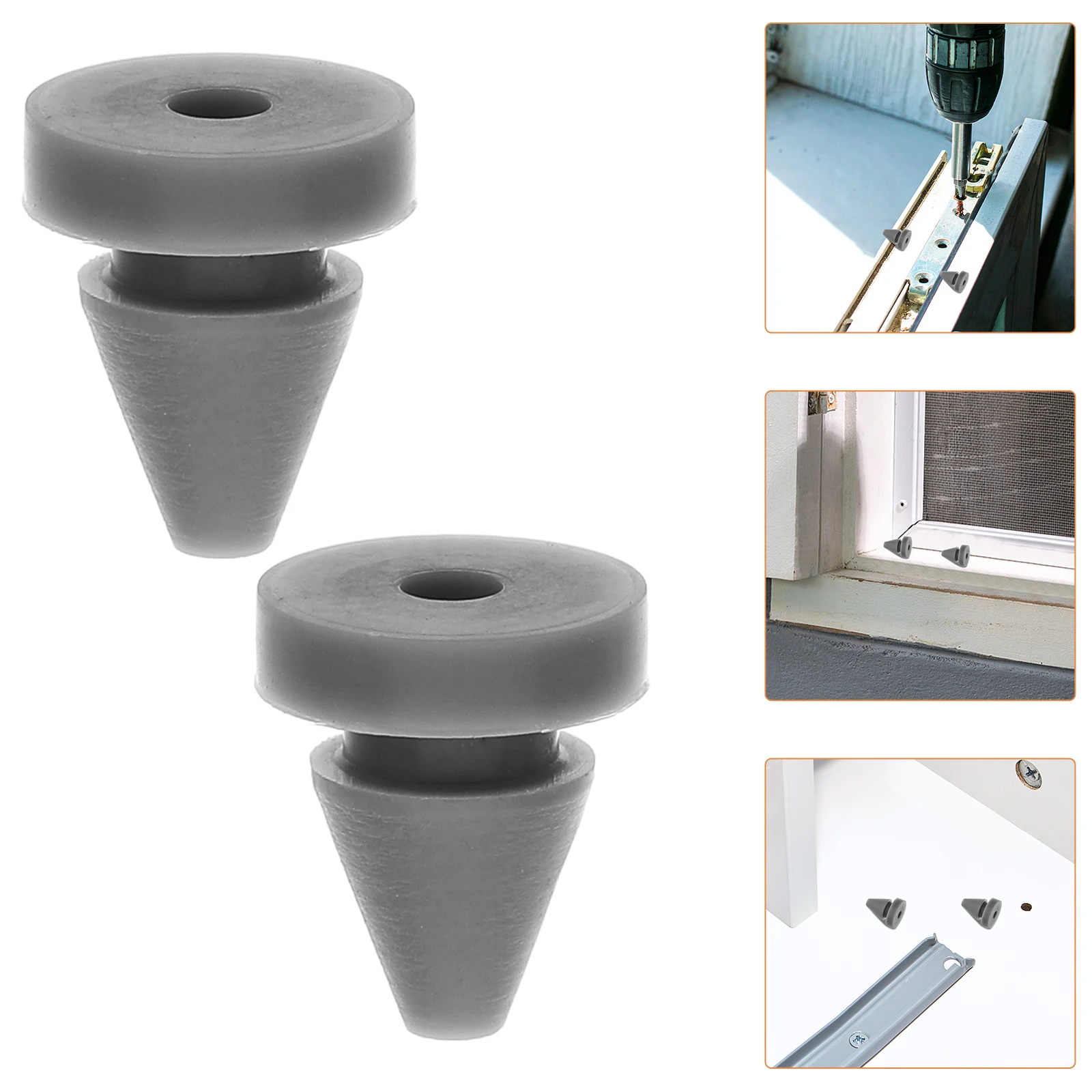 

50pcs Silicone Door Anti-Collision Blockage Bumpers Wall Protection Shock Absorbing Plugs Window Dust Blocker Cable Management