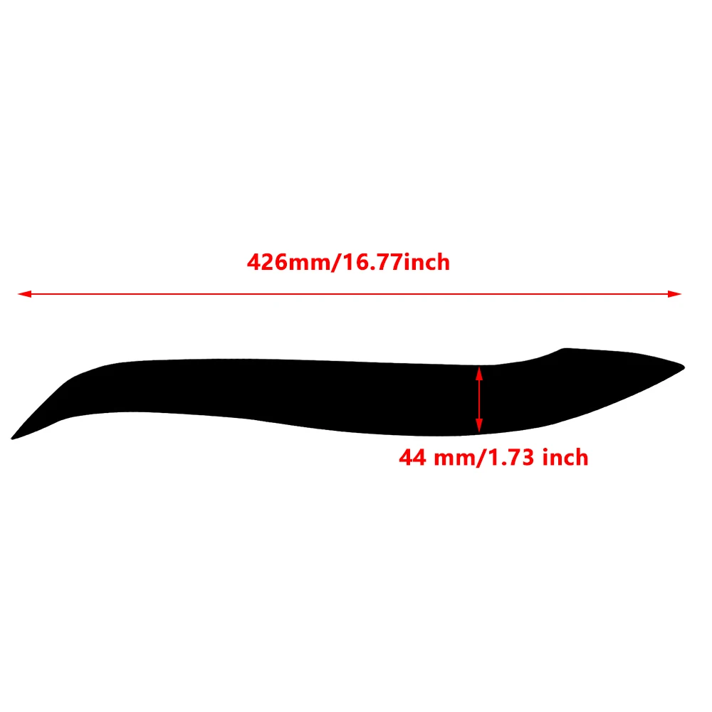 2pcs Headlight Eyelid Eyebrow Cover Trims For Toyota Starlet Glanza EP91 1996 1997 1998 1999 Headlight Eyelid Eyebrow Cover Trim view 3