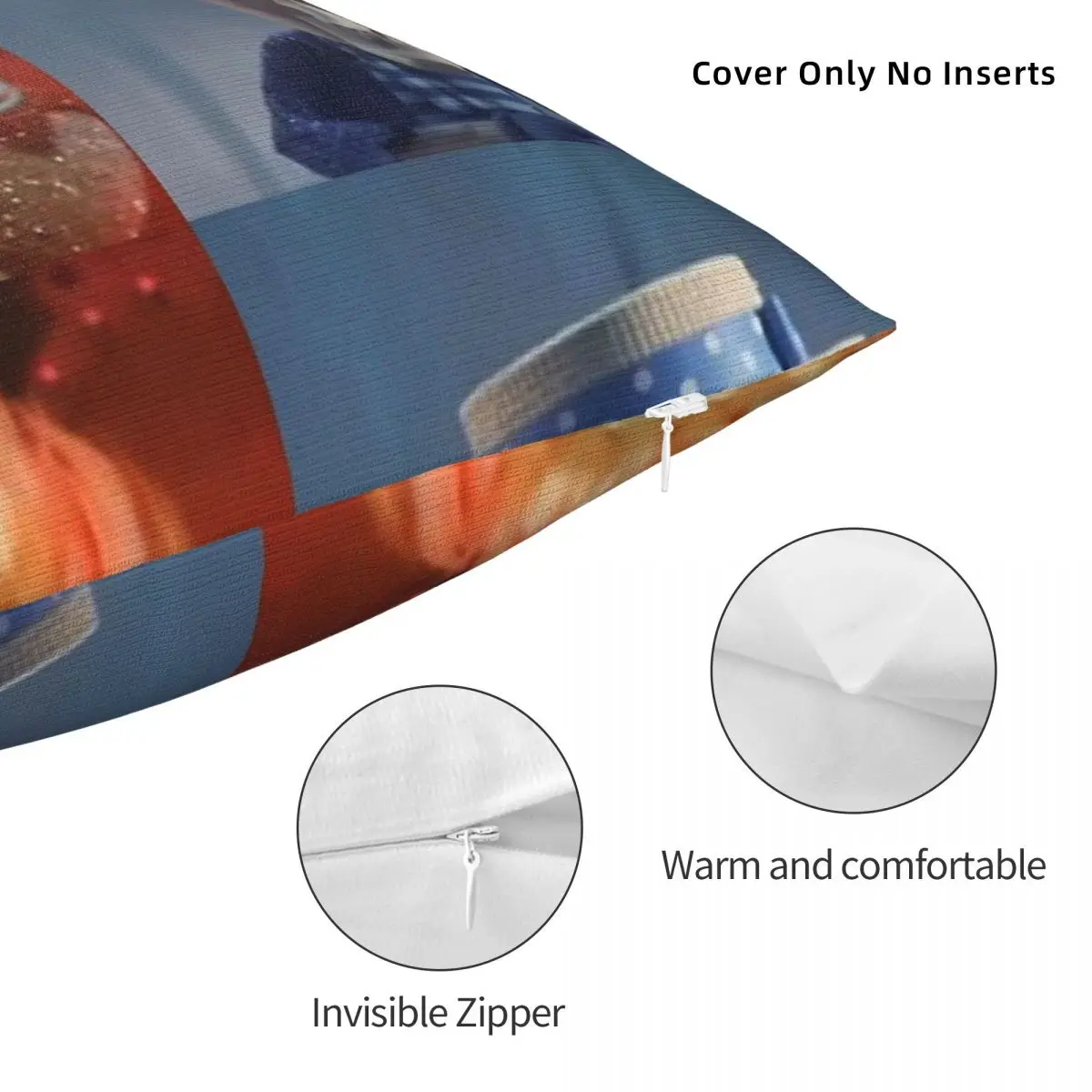 غطاء وسادة أريكة مخملي وكتان بوليستر ، غطاء وسادة مربع بسحاب ، نمط زخرفي لعيد الميلاد الأخوة ، 45x45 #5