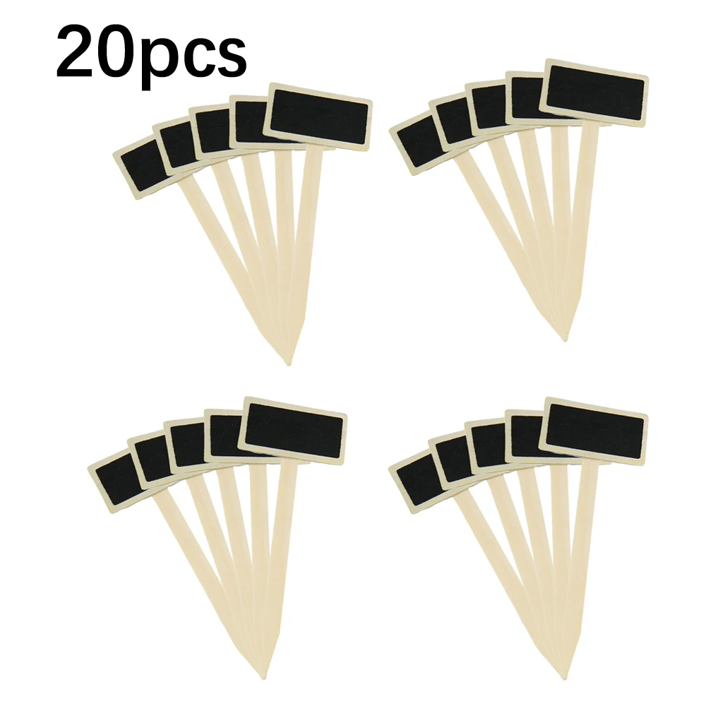 5/10/20Pcs Mini Wooden Chalkboard Plant Markers Signs Garden Flowers and Plants Tags Garden Decoration Tools Garden Labels