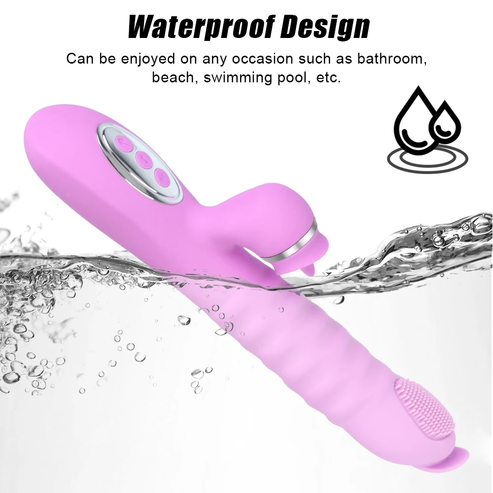 25cm Big Dildo Brush Vibrator For Women Clitoris Licks Vaginal Anal Plug Female Masturbator Sex Toys Erotic Products Magic Wand