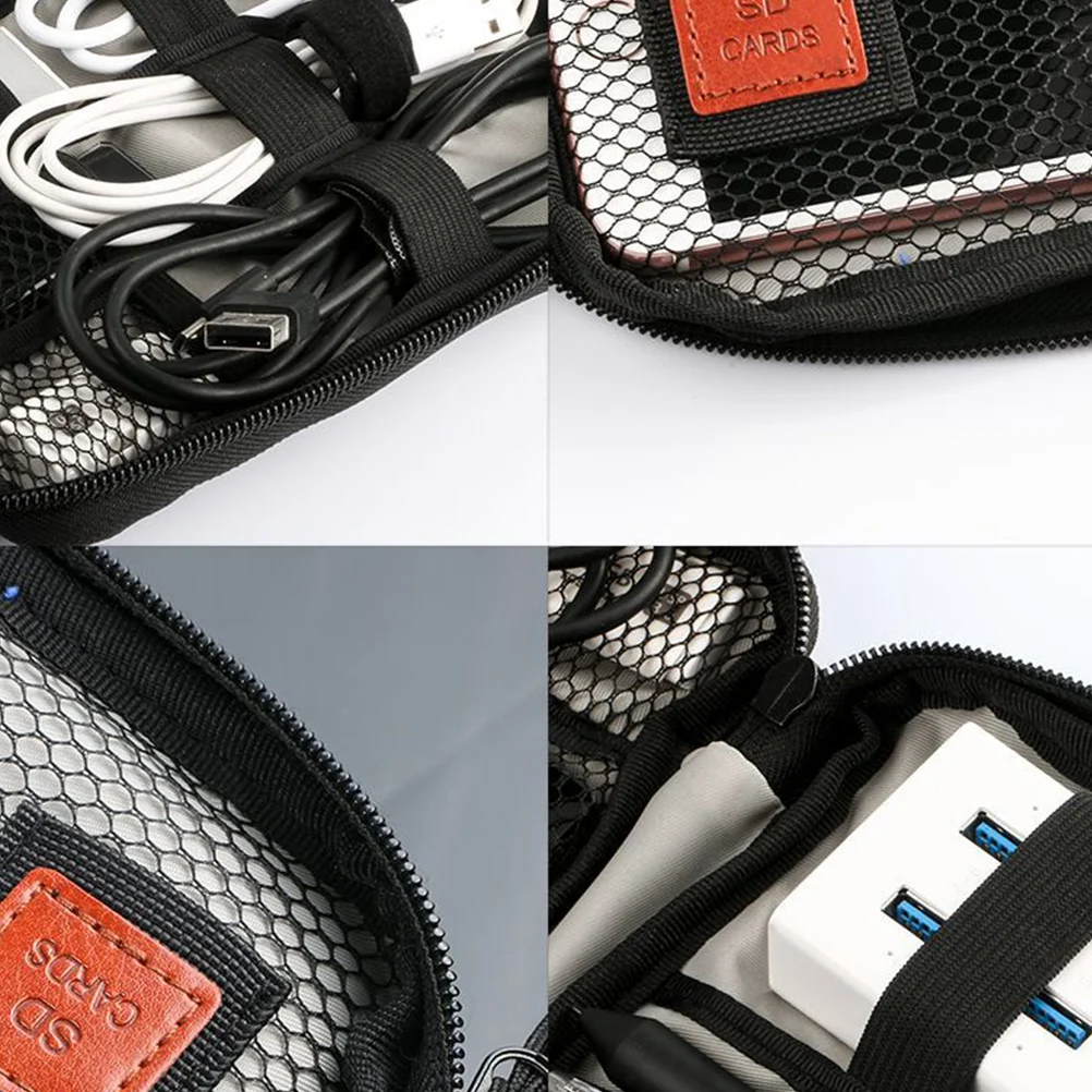 

Digital Accessory Organizer Bag Portable Lightweight Storage Pouch for Cables USB Earphones Chargers Data Lines Cord Accessories