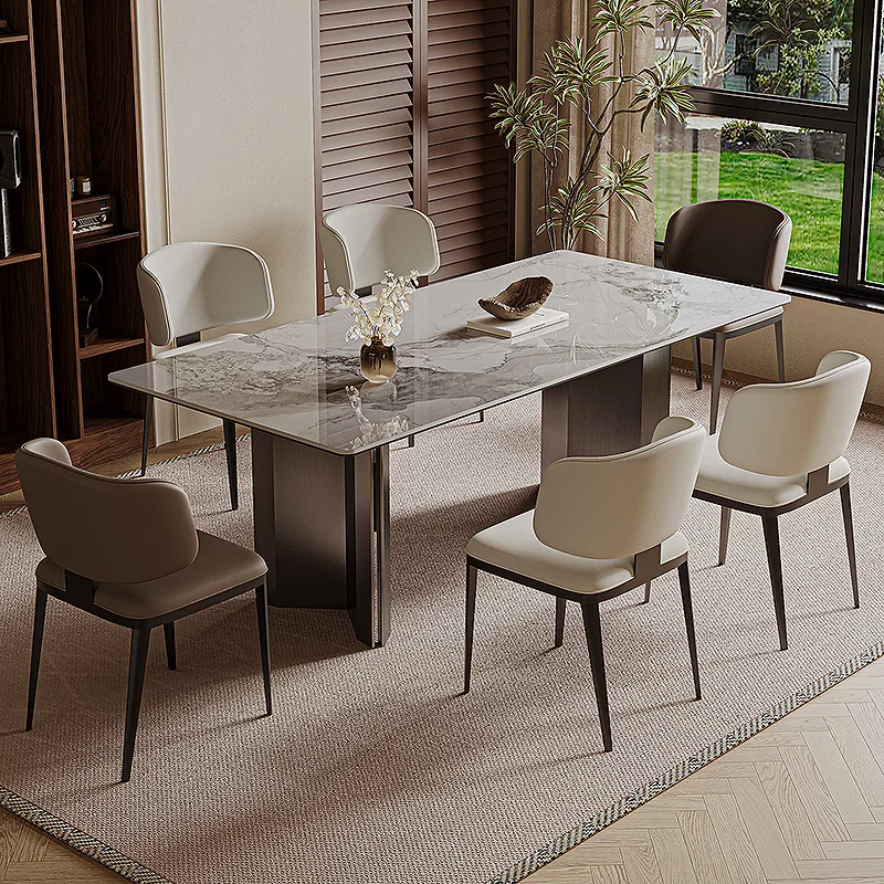 

Home Modern Dining Tables Square Restaurant Salon Kitchen Dining Tables Industrial Center Mobili Arredamento Casa Furniture