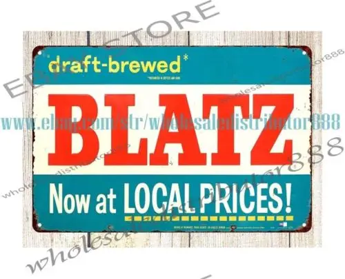 1pcs Blatz Beer bar pub man cave metal tin sign outdoor brewery pub plaques