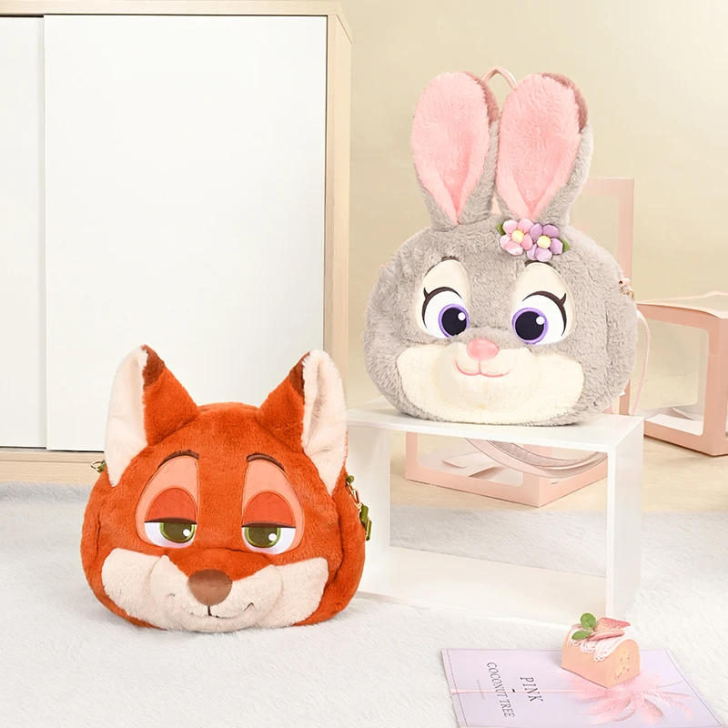 ตุ๊กตาดิสนีย์แท้ พอตเดมีล สติทช์ ล็อตโซ จูดี้ นิค ตุ๊กตาขนนุ่ม กระเป๋าถือ ของเล่นน่ารัก อนิเมะ ของขวัญวันวาเลนไทน์ รุ่น Gk