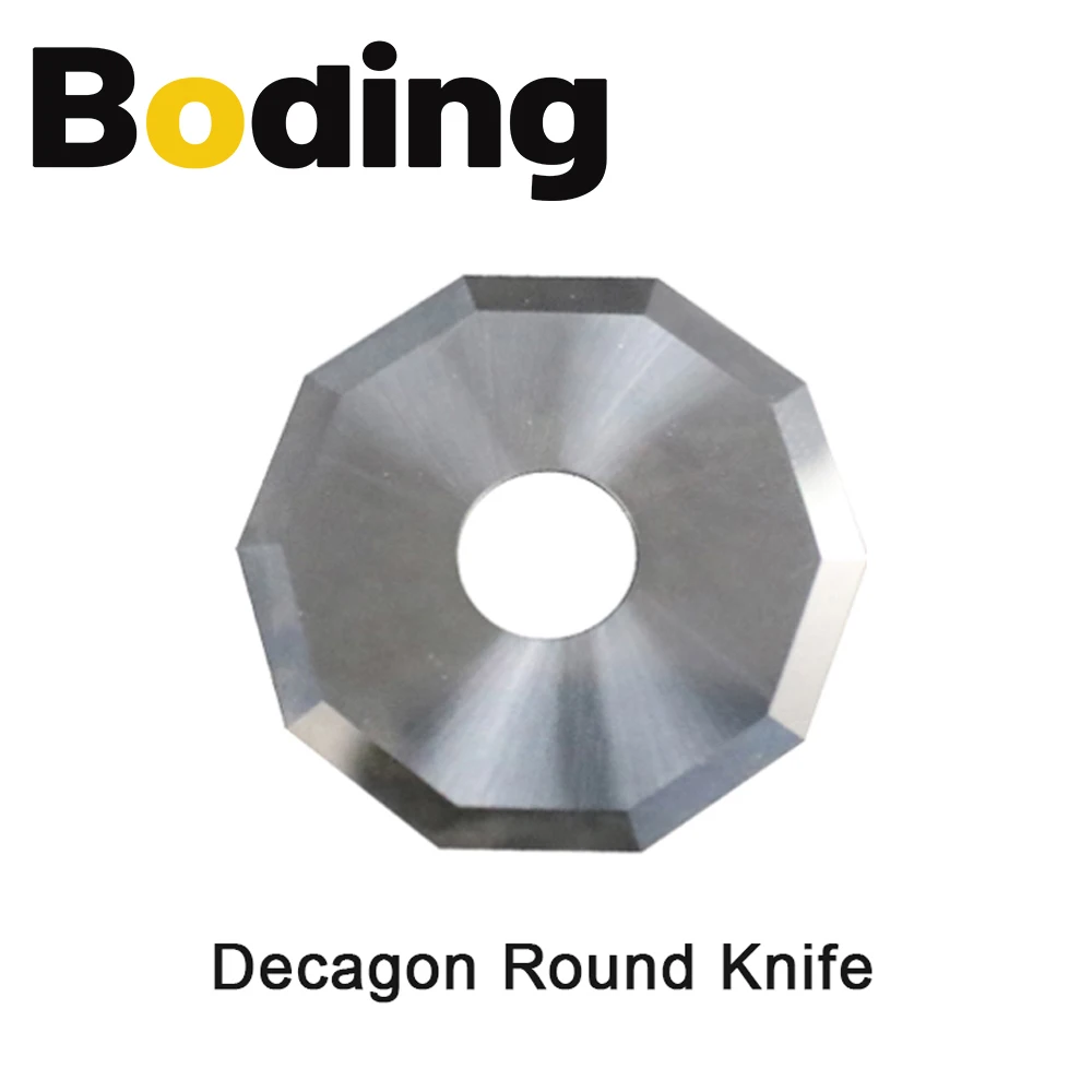 BODING Cross-edge Tungsten Steel Round Blade for Vibrating Knife Cutting Genuine Leather PVC Foam Sheet Cloth