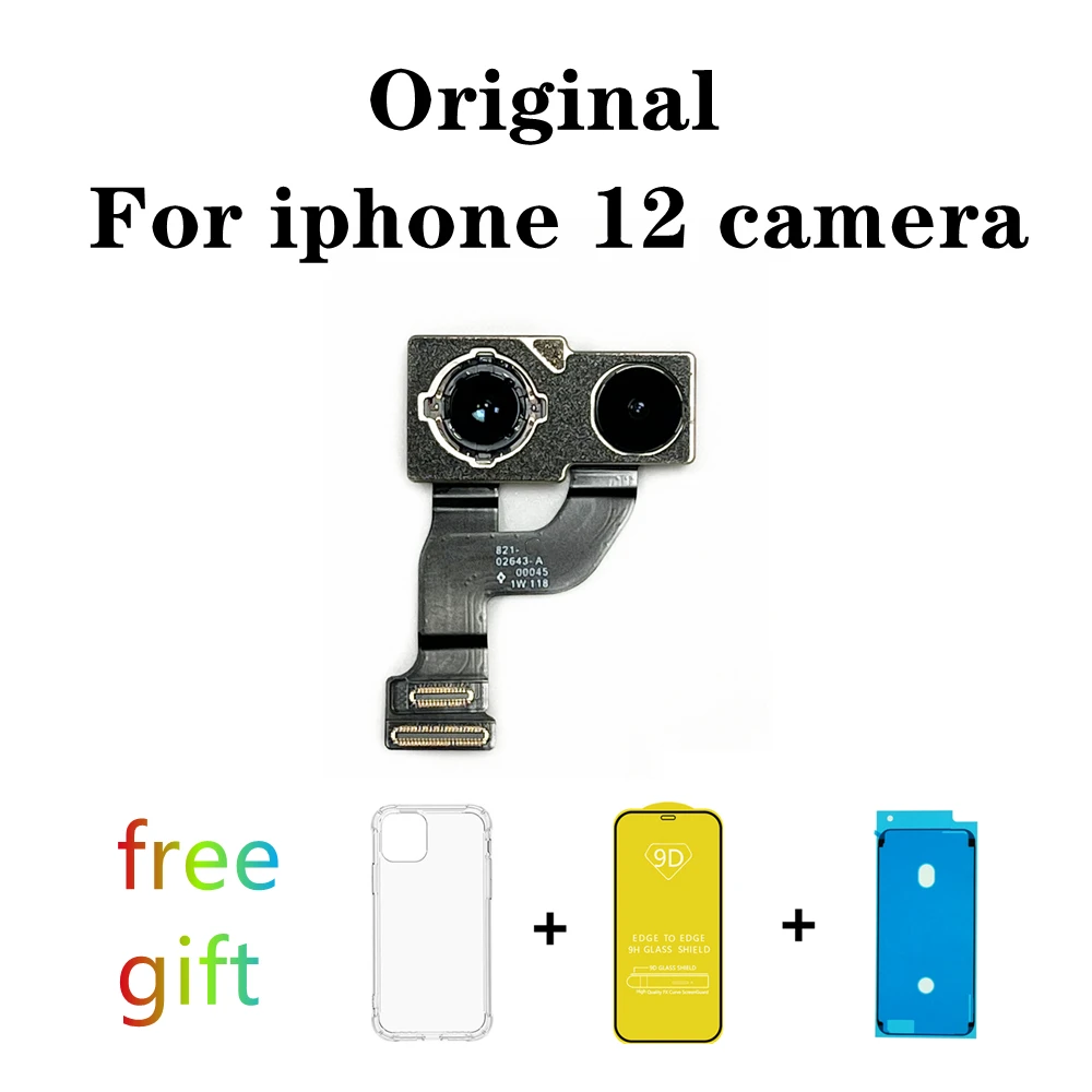 

Original back Camera For iPhone 12 Plustraseira Rear Main Big Lens Flex Cable 12 Camera
