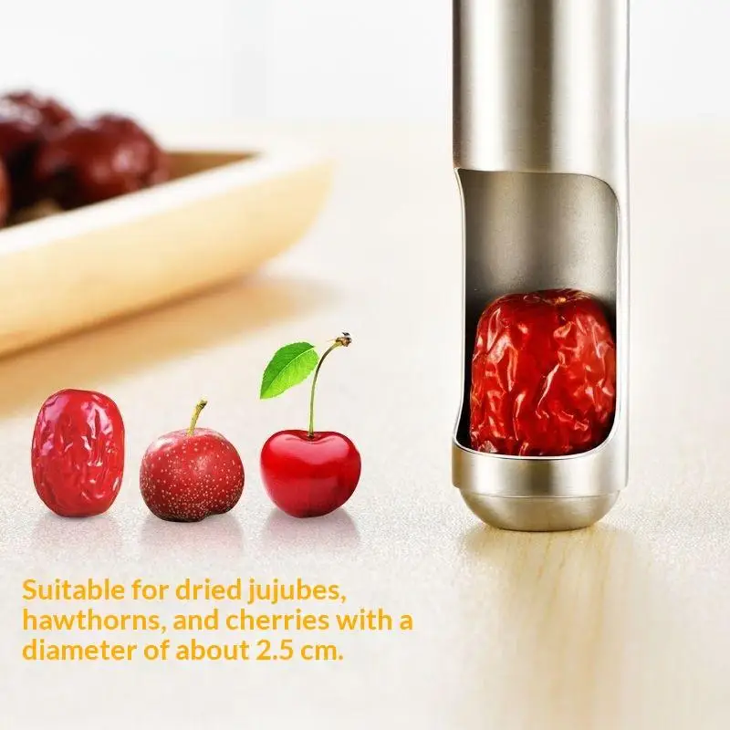 1 Pcs Cherry Olive Pitter Cherry Corer Pitter Tool Cherry Seed Remover Stoner Corer Tool Multi-Function Fruit Pit Remover