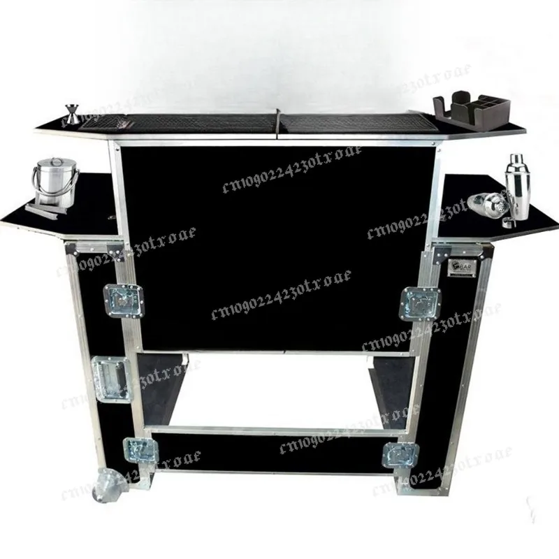 Portable Mobile Bar Folding Bar European and American Style Outdoor Cocktail Bar Portable