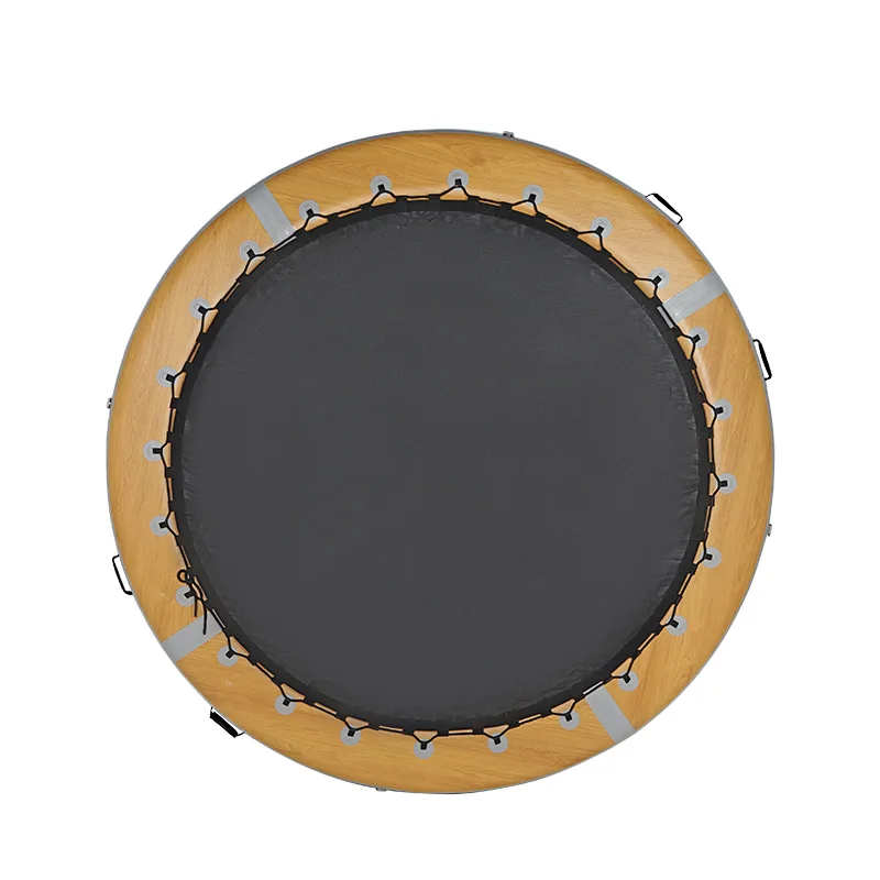 

8ft Round Inflatable Pool Dock Custom Color Wood-Pattern Water Hammock for Lakes