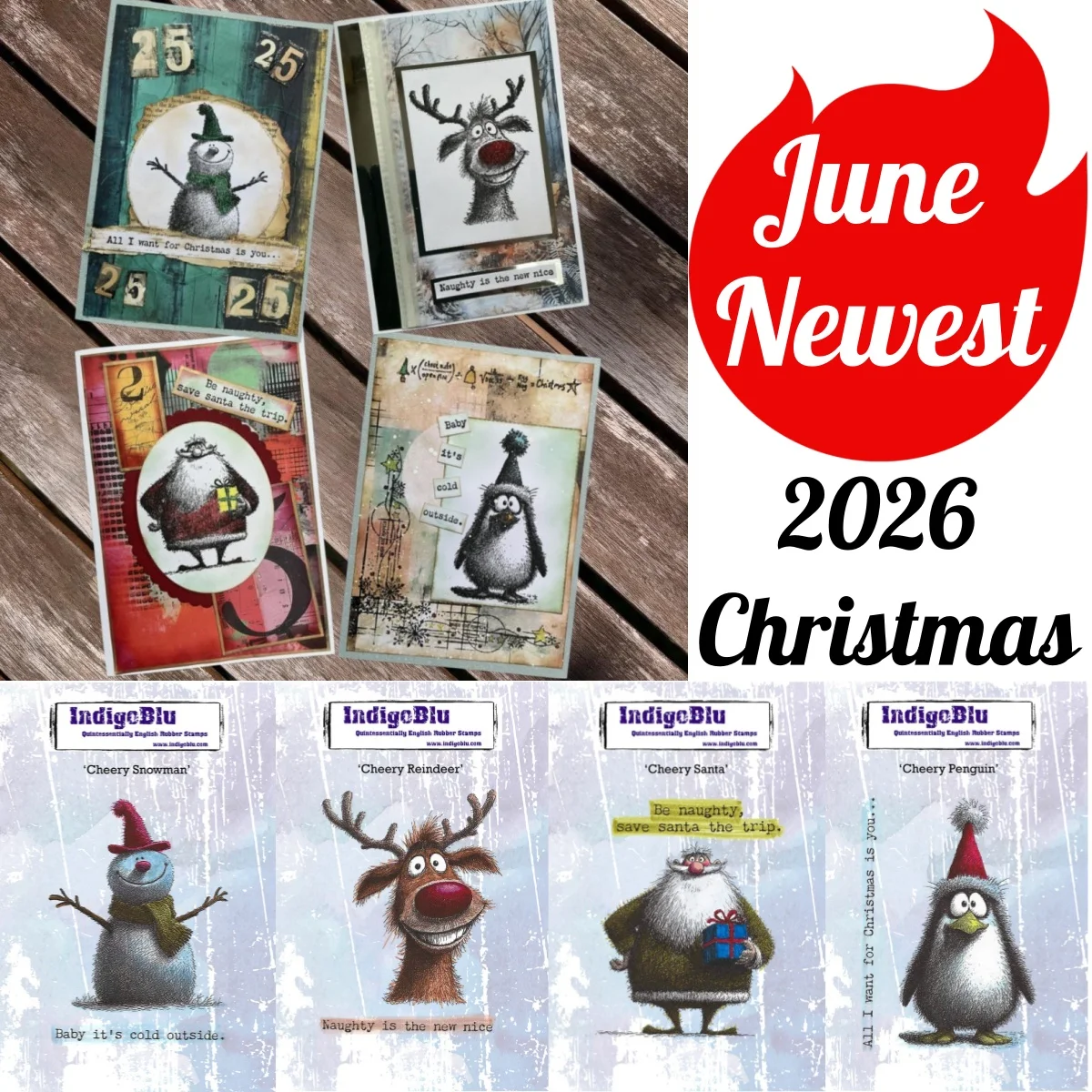 Penguin Snowman Santa Clear Stamps DIY Scrapbook Embossed Handcraft Card Craft Template Supplie Decoration 2026 Christmas