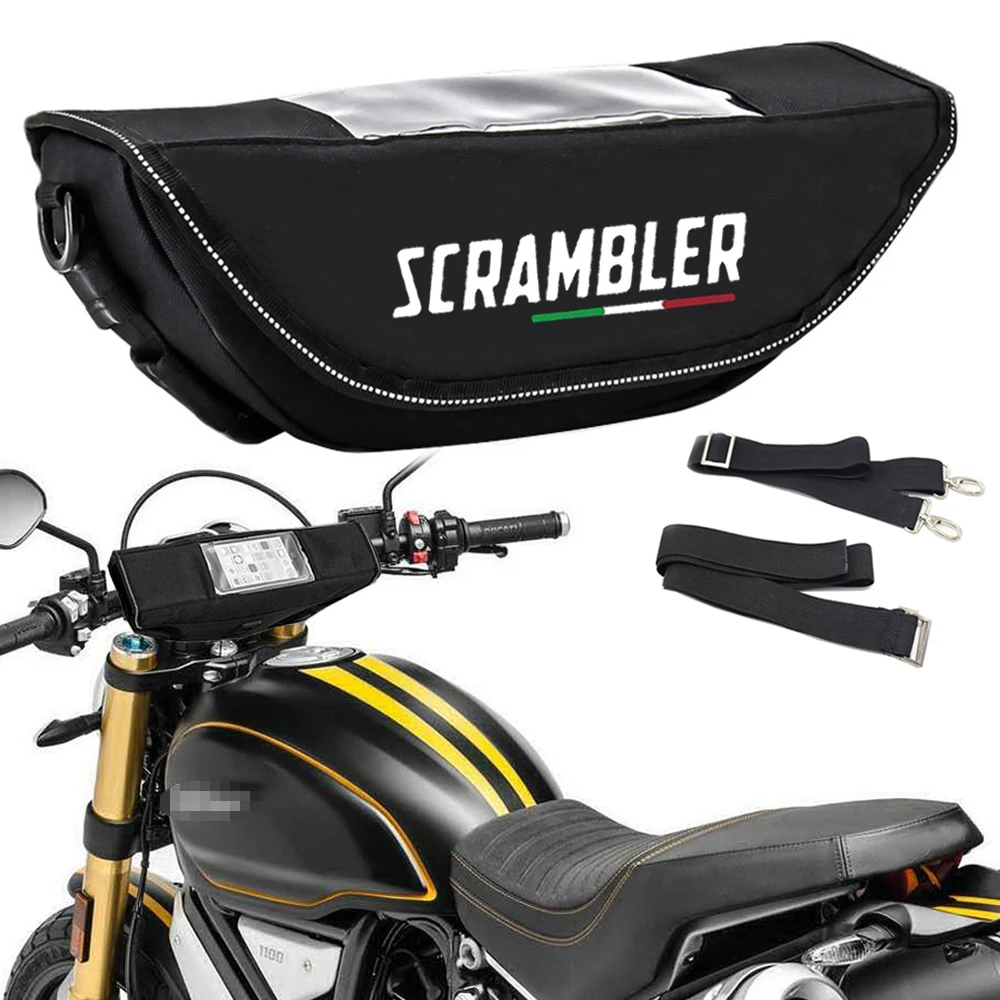 

For Ducati Scrambler 1100 Motorcycle Handlebar bag waterproof handlebar travel navigation bag