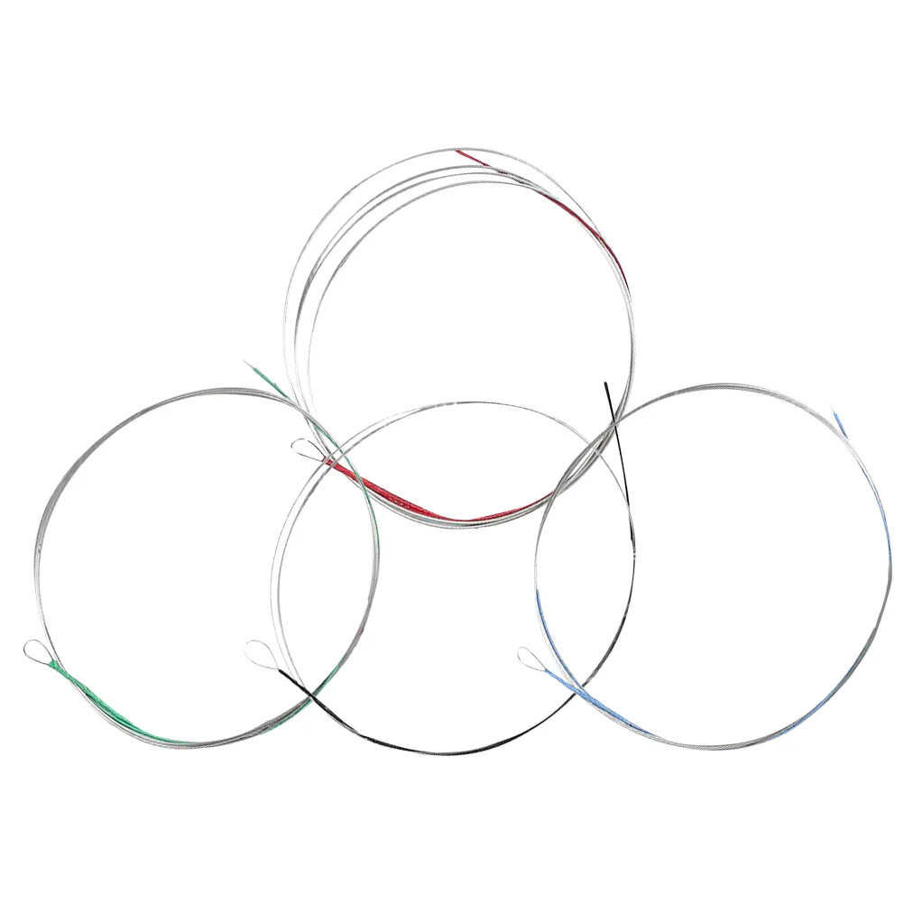

4Pcs Pipa Strings Steel Wire Clear Bright Tone Set for Practice Performance Musical Instrument Accessories Pipa String
