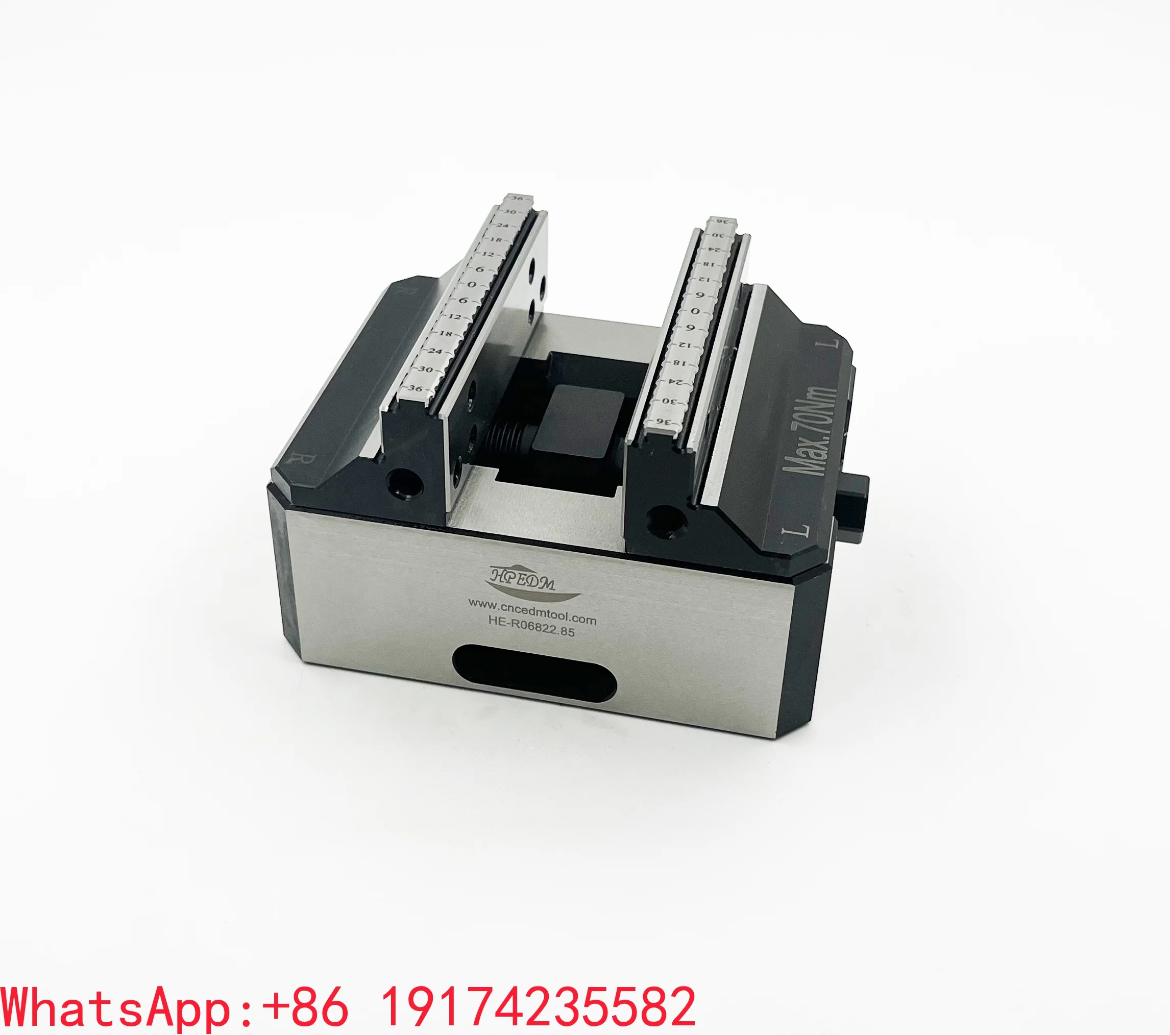 High Efficiency Model Industrial Applications 0-55 mm Manual Self-centering Vise for 5th Axis CNC Lathe Machine HE-R06822