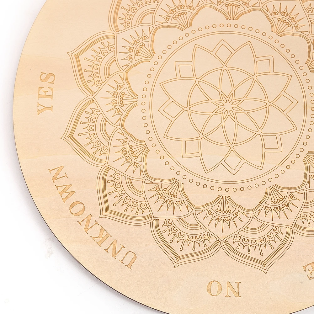 20cm Wooden Lotus Crystal Grid Display Board Base Tray Coaster Sacred Geometry Buddhist Meditation YOGA Healing Art Decoration