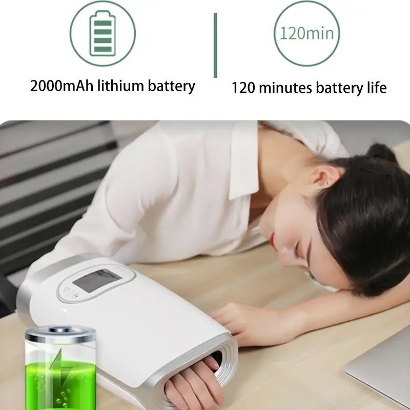 

E65F Electric Hand Massager with Heat,Cordless Acupressure Massager Gift for Parents
