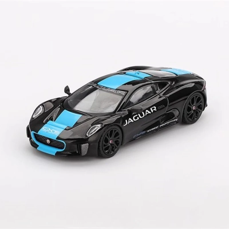 MINIGT 1:64 Jaguar C-X75 Czarny 1070 Symulacja Model Samochodu ze Stopu Kolekcja Zabawek Prezent