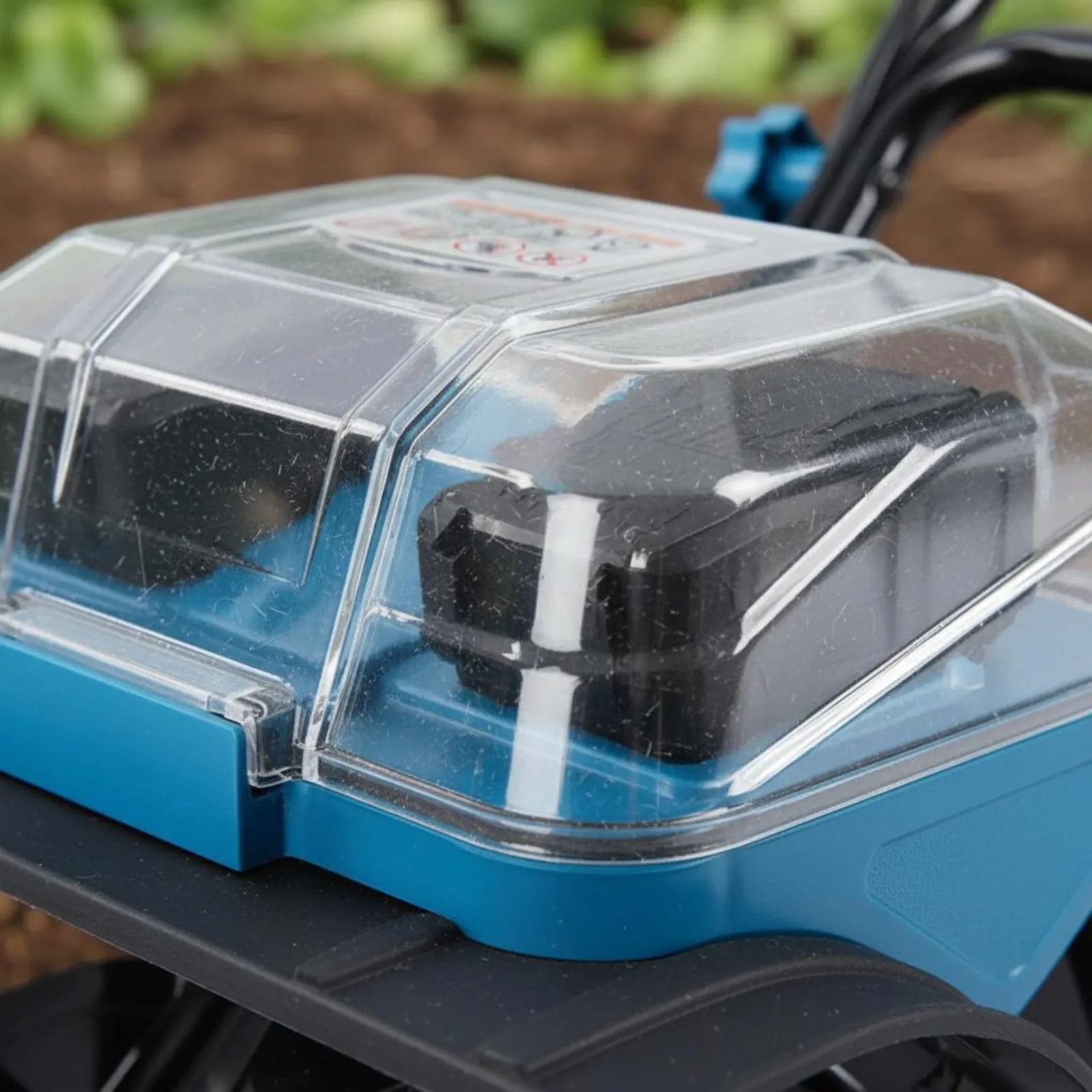 

40V Brush-Free Tiller Multi-Functional Walk-Behind Tiller Gardening Power Tool Double Battery for Gardeners, Yard