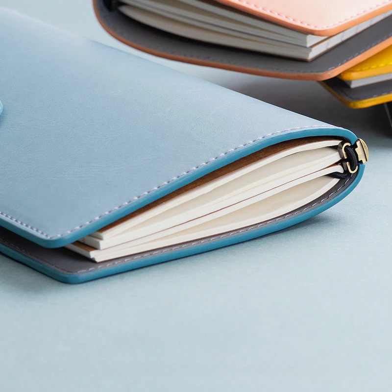 Multifunctional Notebook Portable A6 Handbook PU Leather Notebook Creative Kraft Paper Planner Sketchbook Agenda Diary Notebooks