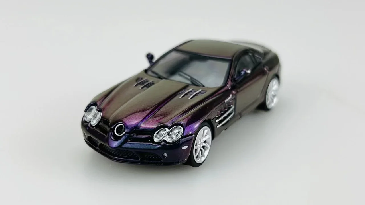 

Stance Hunters 1:64 SLR Magic Purple Diecast Model Car