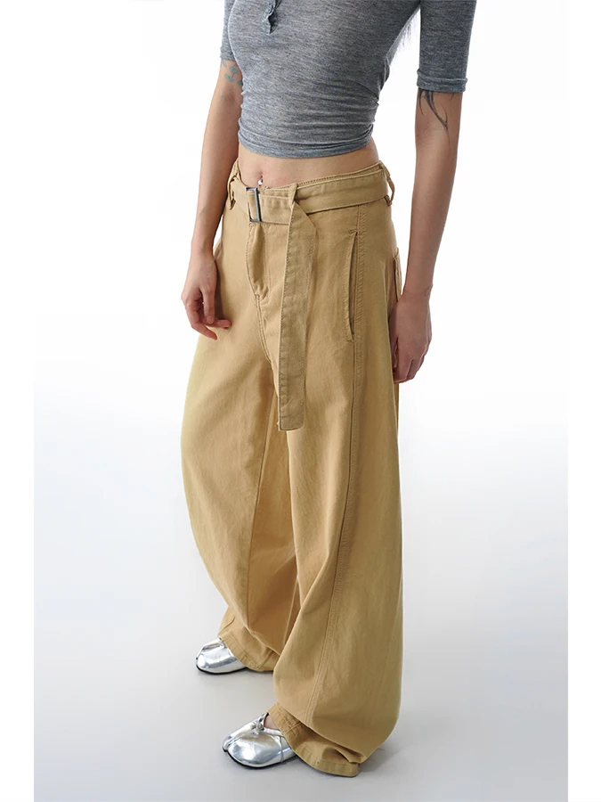 ZHISILAO Nieuwe Baggy Jeans Vrouwen Vintage Kaki Hoge Taille Wijde Pijpen Rechte Jeans Vrouwen Herfst 2025