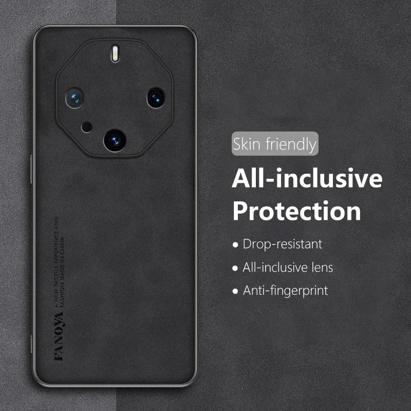 for Huawei Mate 60 RS Ultimate Phone Case Luxury Leather Ultra-thin Frosted Soft Edges Shockproof Cute Cover Mate60RS ALN-AL10