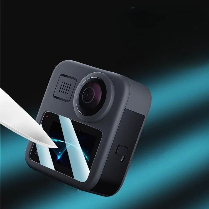 ل GOPRO MAX Max2 واقي كاميرا الشاشة من الزجاج المقسى لشاشة GOPRO MAX LCD طبقة رقيقة واقية لحماية الزجاج