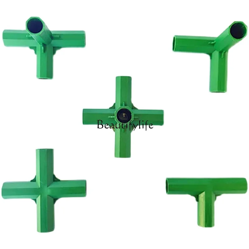 

Three-Way Four-Way Plastic Coated Steel Tube Accessories Grape Rack Passion Fruit Frame Accessories