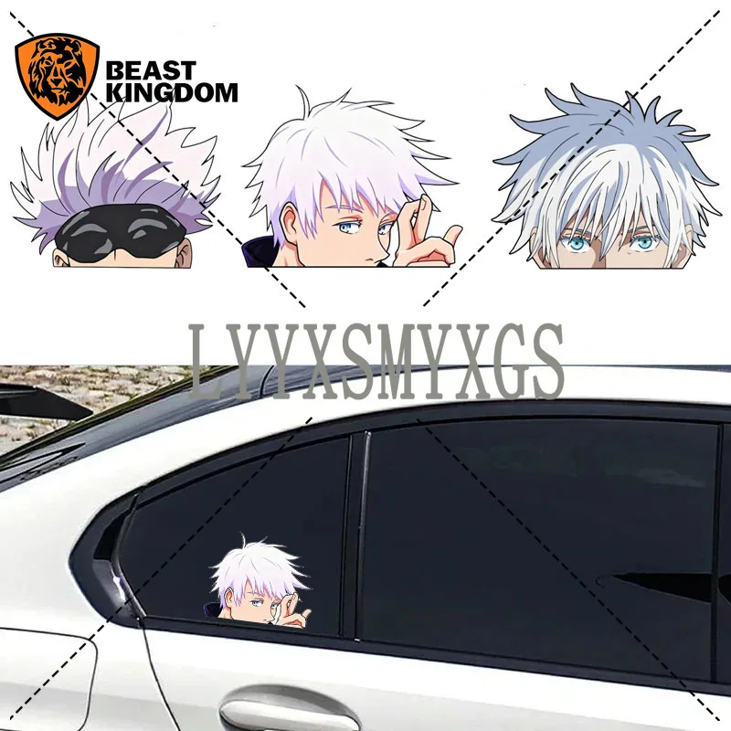 Self-Adhesive Custom Anime Boy Peeker Car Stickers Waterproof Sunscreen Vinyl Decal PVC Wholesale Car Decoration