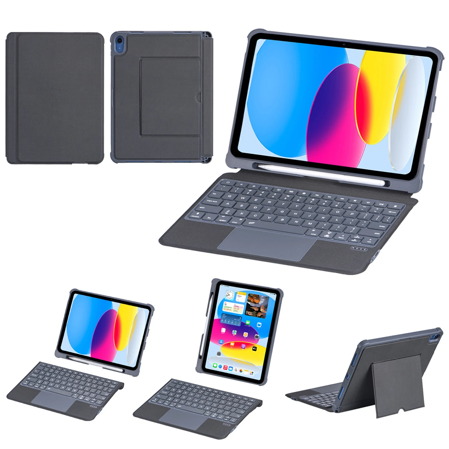 

Magic Detachable Trackpad Keyboard Case For iPad Air 11 2024 6 5 4 Pro 12.9 11 10th 10.9 10.2 10.5 Blutooth Wireless Keyboard