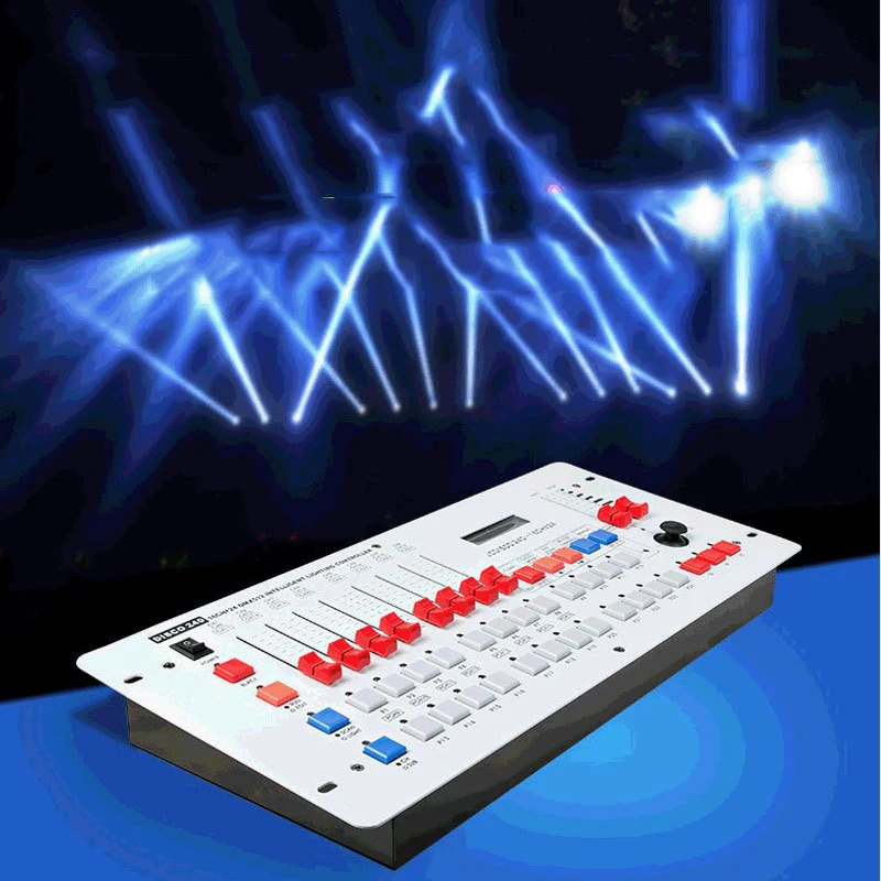 240 Channels DMX 512 DJ DMX Console Equipment for Stage Wedding and Event Lighting Runing Controller Panel for Editing Program