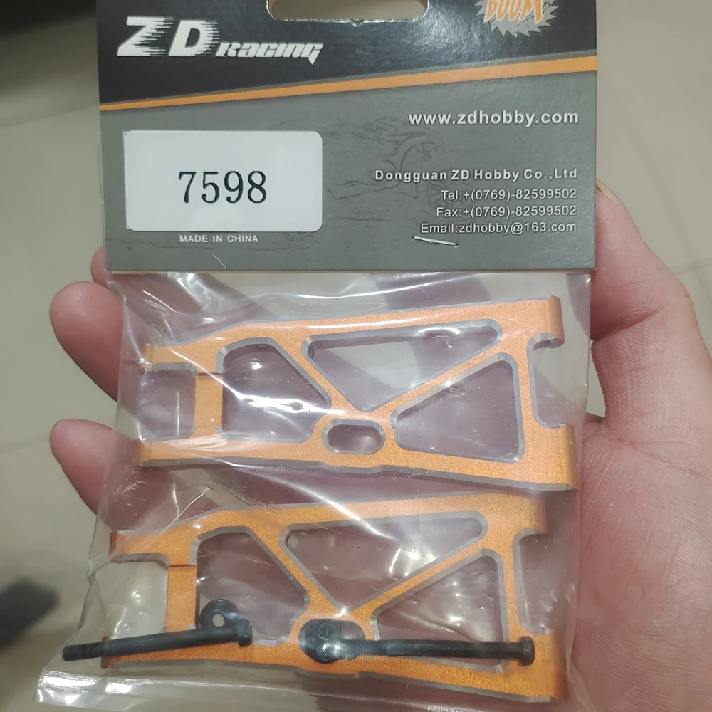 ZD Racing 1/10 DBX-10 DBX10 10421-S 9101 9102 4WD Desert Buggy RC Car Upgrade Parts Accessories Metal Rear Suspension Arm 7598