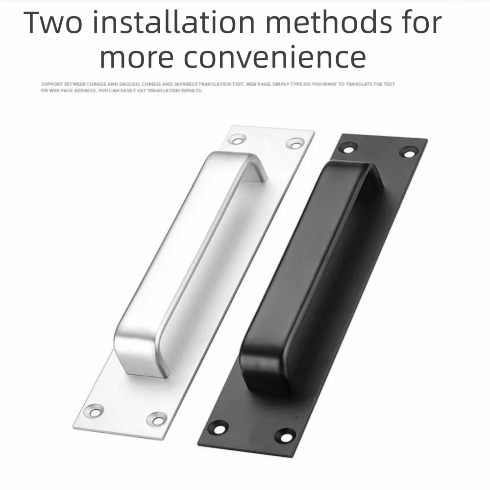 Sturdy Construction Aluminum Alloy Door Handle Rust-Resistant Durable Material Drilling Installation Handle Surface-Mounted