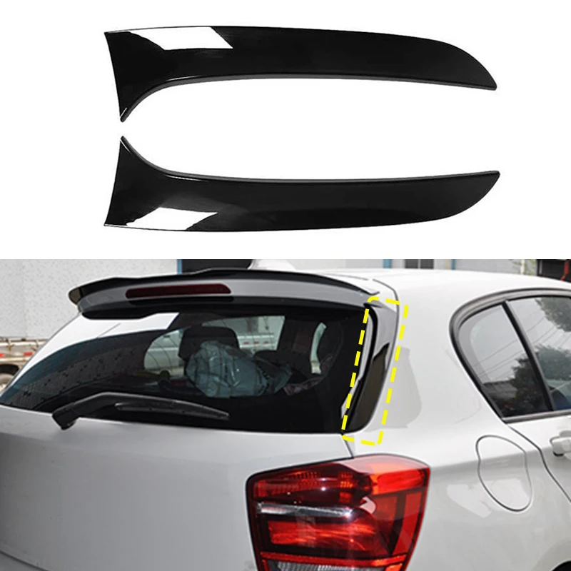 

For BMW 1 Series F20 F21 116d 120i 118i M140i M135i Car Rear Window Side Splitter Trunk Diffuser Canards Spoiler ABS 2012-2019