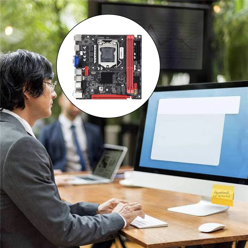 Carte mère B75A (B75) LIncome 1155 2XDDR3 + I3 2120 CPU + Kit de graisse thermique, prise en charge NVcloser M.2 + WIFI M.2 Wild USB 3.0 SATA 3.0