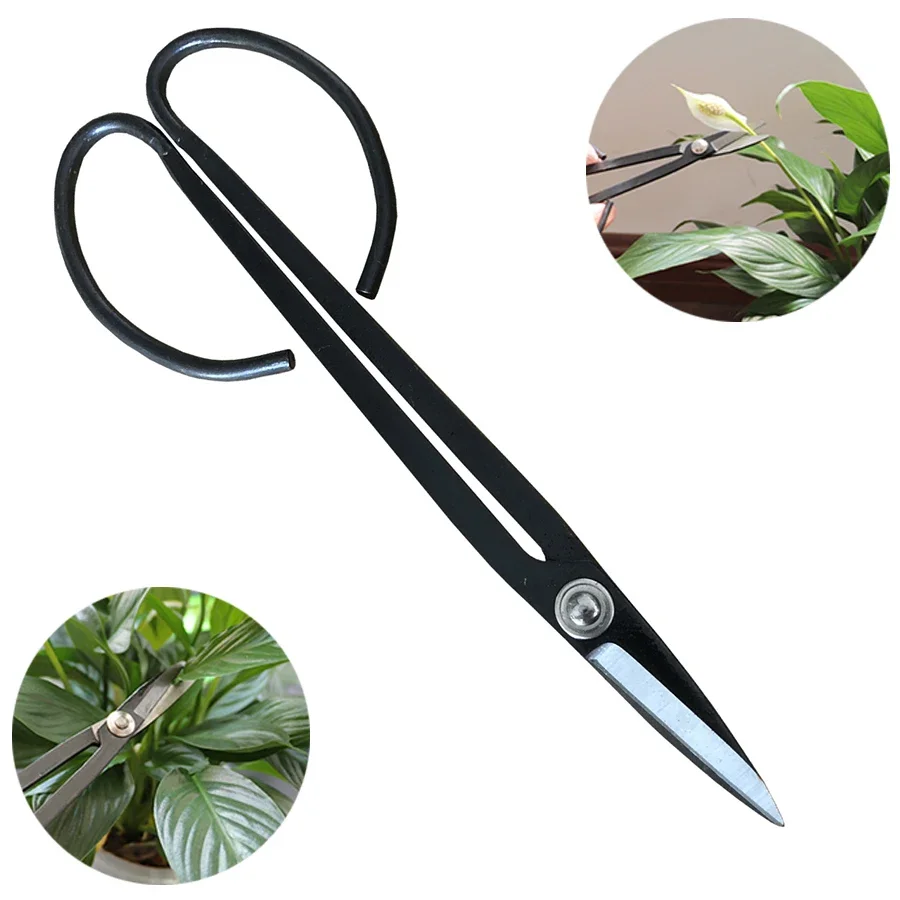 Professional Steel Long Handle Bonsai Scissors Plant Branch Shears Gardening Pruning Bonsai Scissors Flowers Plant Grafting Tool