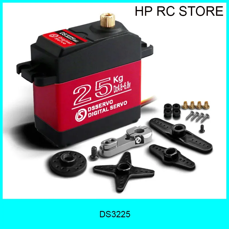 DSSERVO DS3225 25 KG 180 Graden Metal Gear Hoog Koppel Waterdichte Digitale Servo Voor RC Vliegtuig Robot Auto