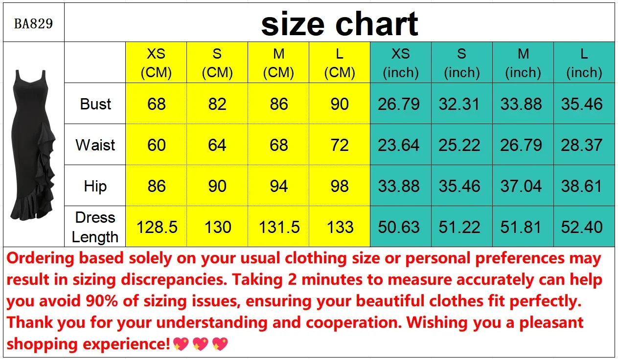 Women’s Square Neck Ruffle Long Dress Sleeveless Backless Side Split Bodycon High Waist Midi Dress Prom Gowns Cocktail Dress