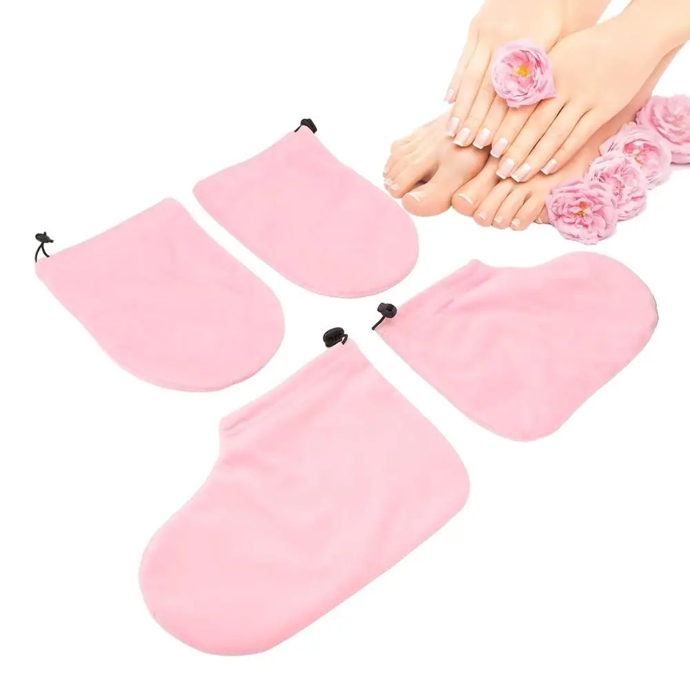 New Paraffin Wax Gloves Booties Keep Warm Hot Wax Thermal Treatment Mitts Booties for Hand Foot Care SPA Accessories