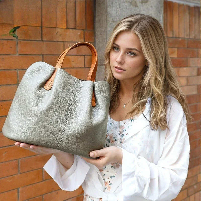 

Dermic Leather Handbag – A Stylish, Premium-totes Bag for Women with Ample Capacity.