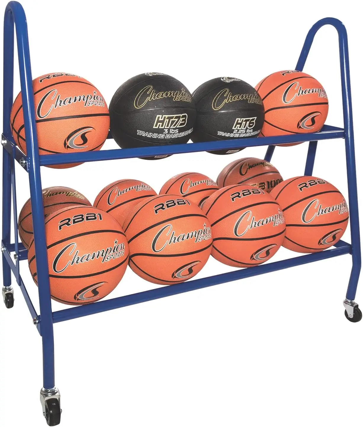 el Frame Rolling Basketball Storage Cart - Multiple Styles