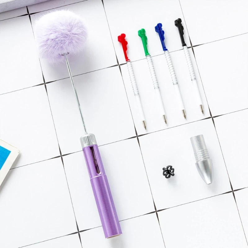 다색 볼펜 4 색 1 구슬 펜 개폐식 다색 볼펜 스타킹 필러 용품
