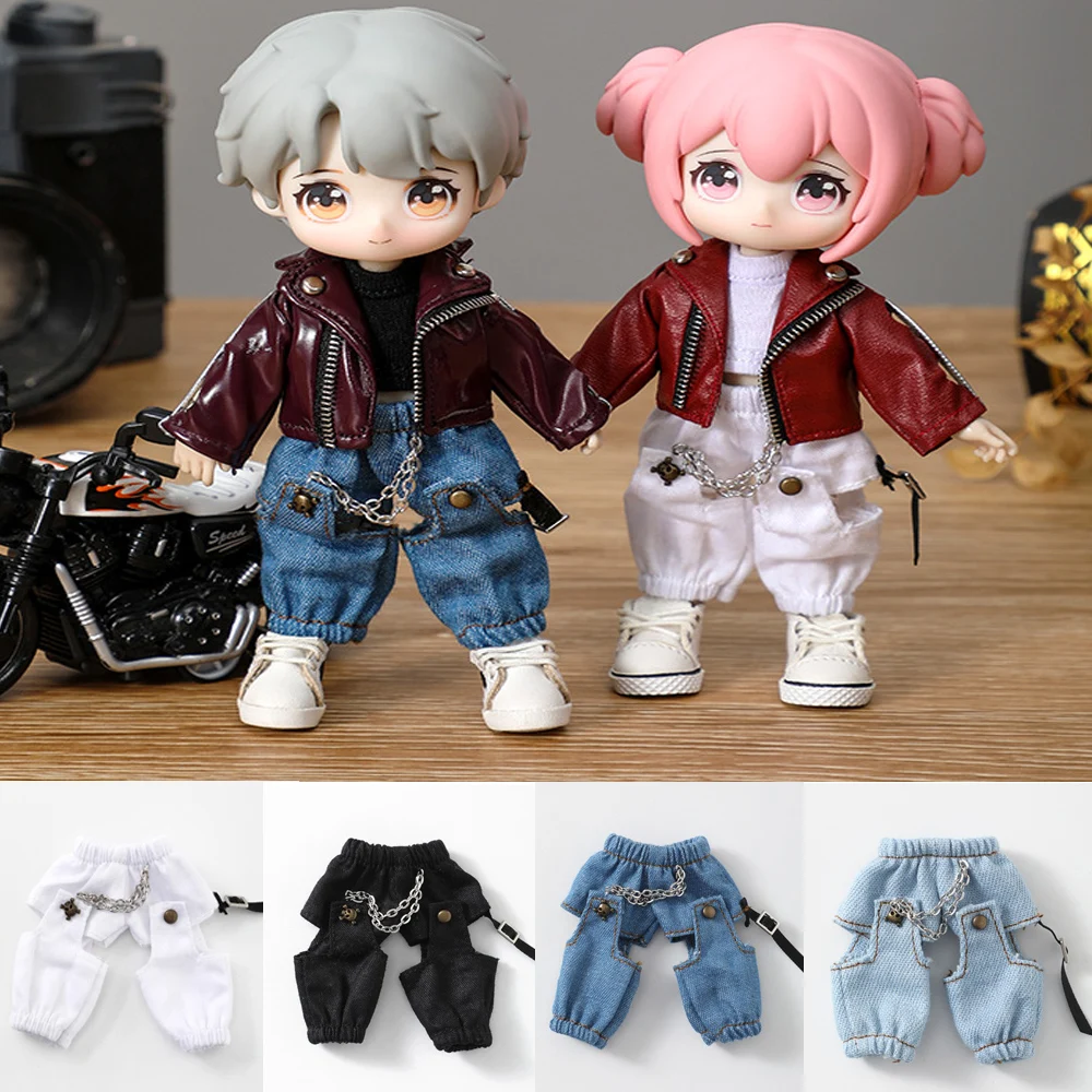 HOUZIWA  1/12 BJD Doll Pant Jean Clothes For OB11 Doll