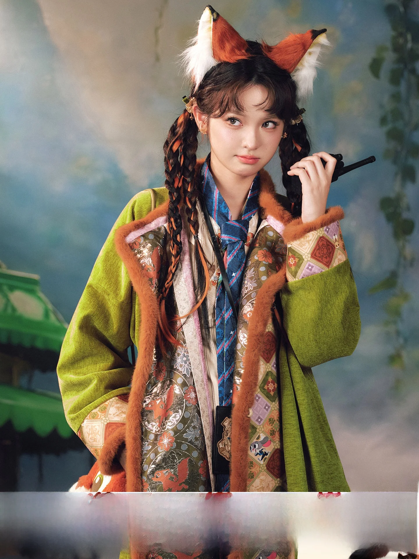 

Zootopia Ni Double-Sided adow round Ne Robe Coat Women Winter Faionable Traditional Hanfu Outerwear